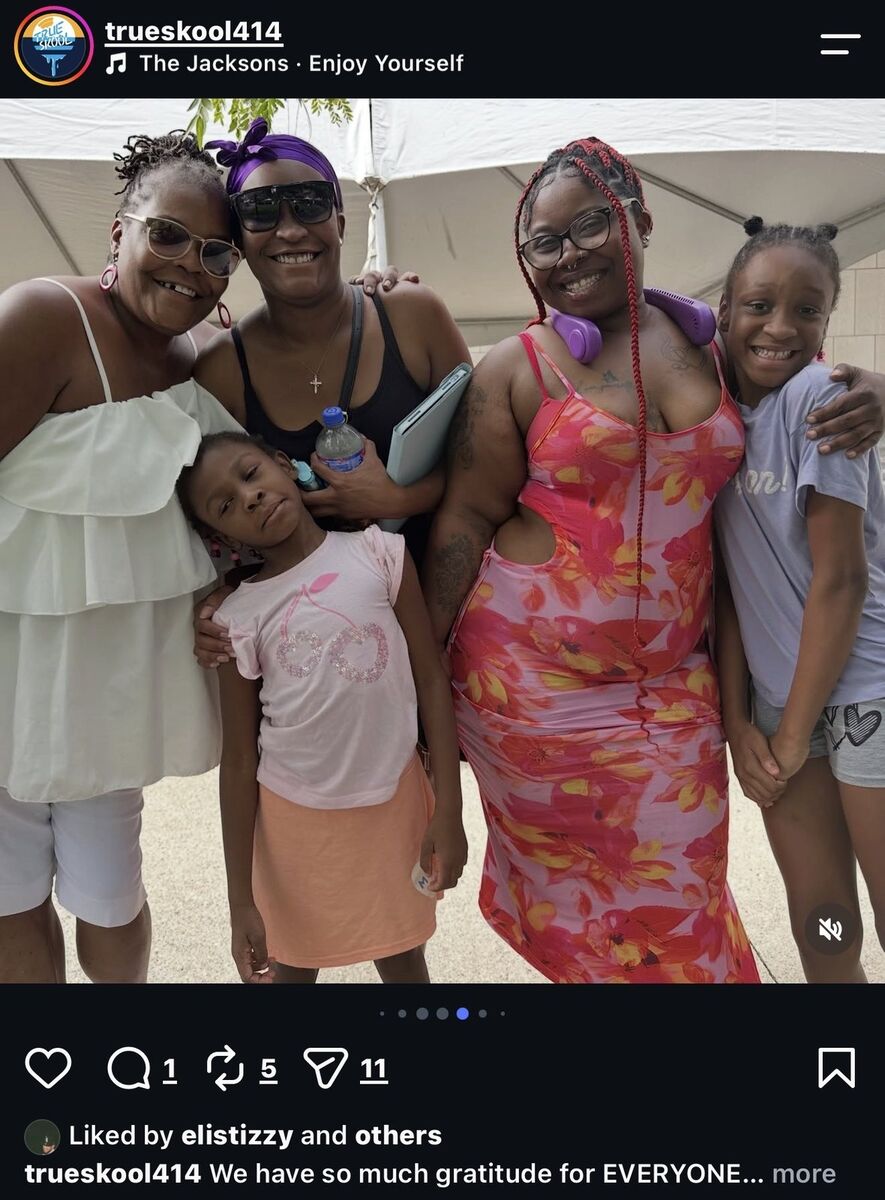 A social media memory celebrating friendship and community