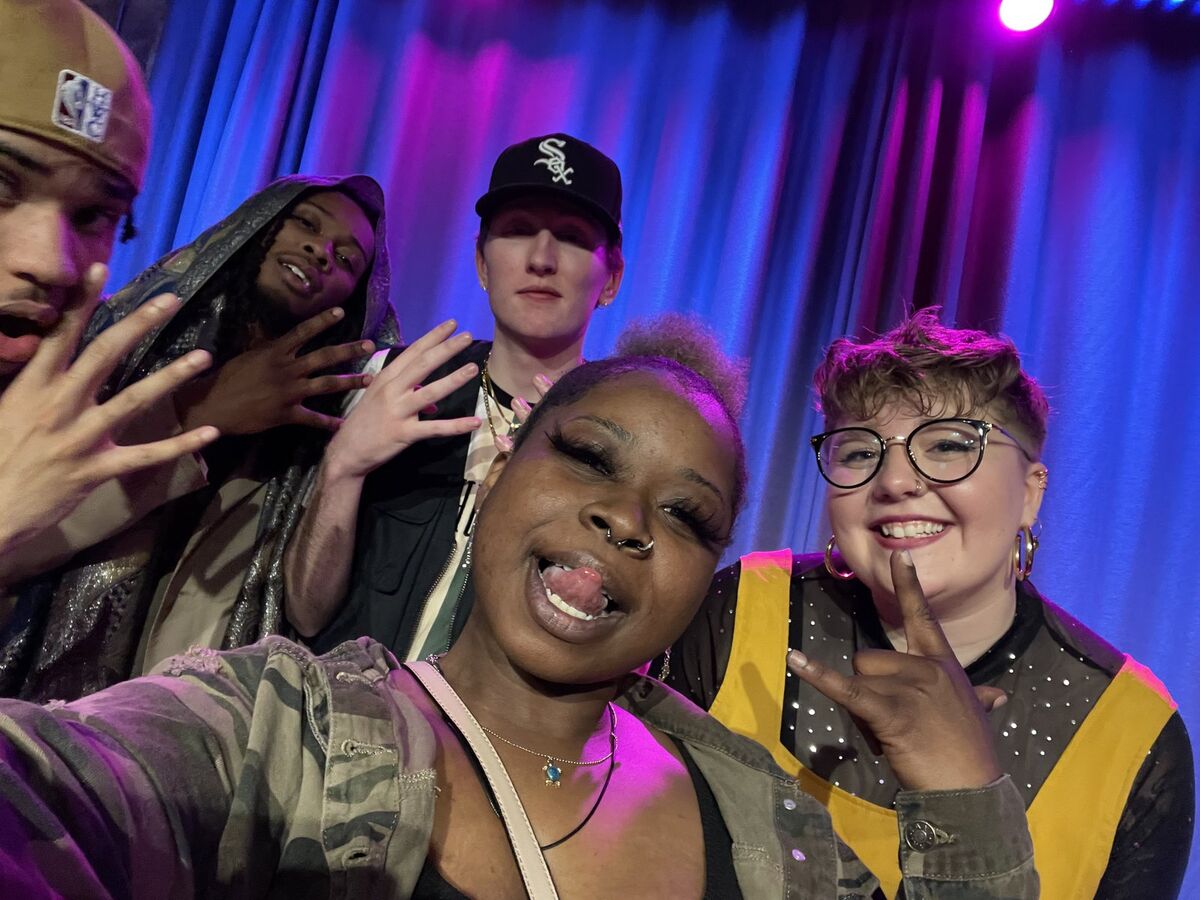 Kay Kay and friends enjoying a live Milwaukee event